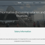 Homepage of the Jamaican Salaries Website