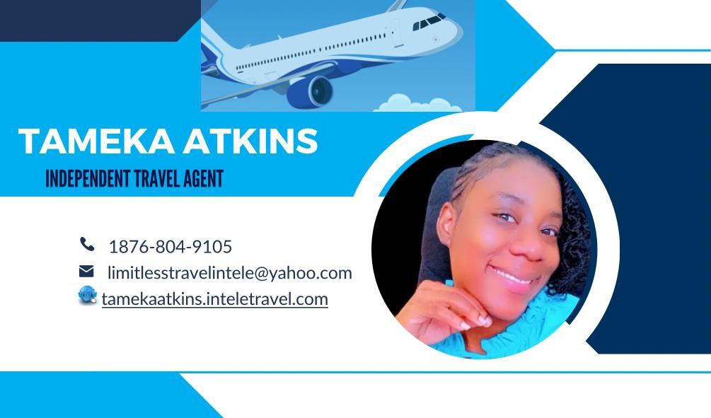 Tameka Atkins Travel Agent Poster