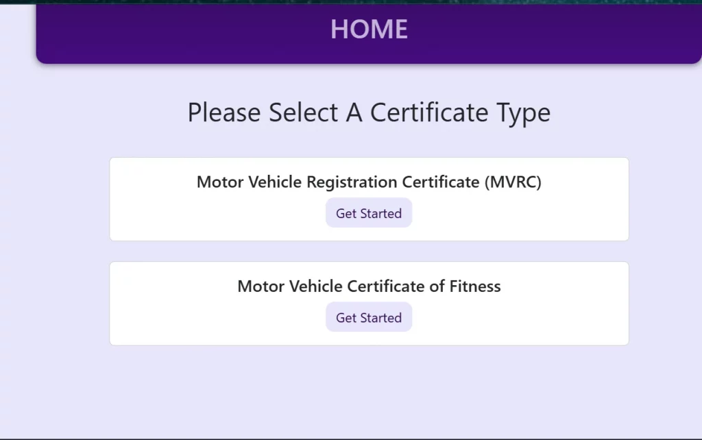 Certificate Generation Home