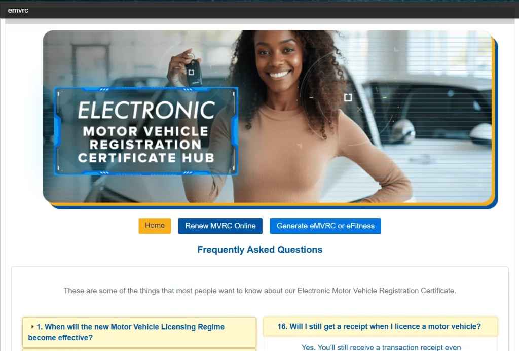 Electronic Motor Vehicle Registration Hub