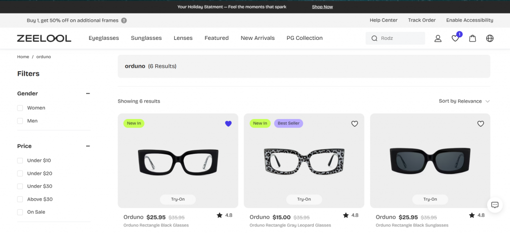 Find a pair of glasses that matches your style.